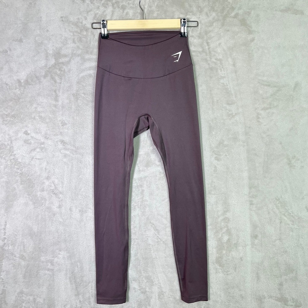 Gymshark Leggings Purple Stretch Skinny Leg Pull On Activewear Womens Size S - Picture 1 of 7